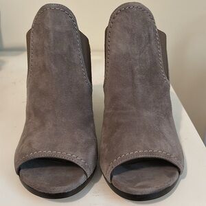 Stuart Weitzman Suede Peep Toe Bootie Size 7